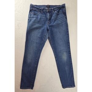 J.Crew 9" High-Rise Skinny Jeans Womens 29 Blue BA788 Re-Imagined Tencel Blend